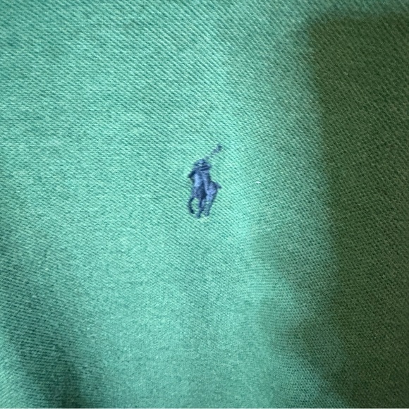 Ralph Lauren Green Polo Shirt Classic Mens 100% Cotton Shirt Green Size XL - Picture 4 of 5